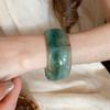 Round Resin Bangle Europe American Style Cuff Bangles Temperament Wide Open Bangle  Women