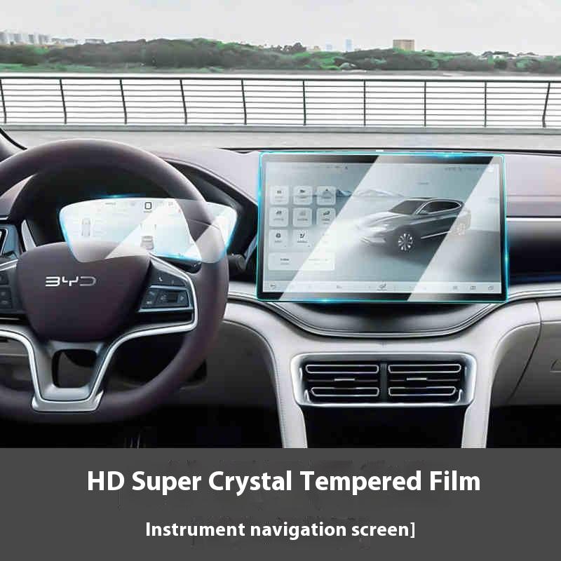 For BYD Song Plus DMI Seal U Sealion 6 Navigation Tempered Glass Screen Protector Central Control Dashboard Blue Light