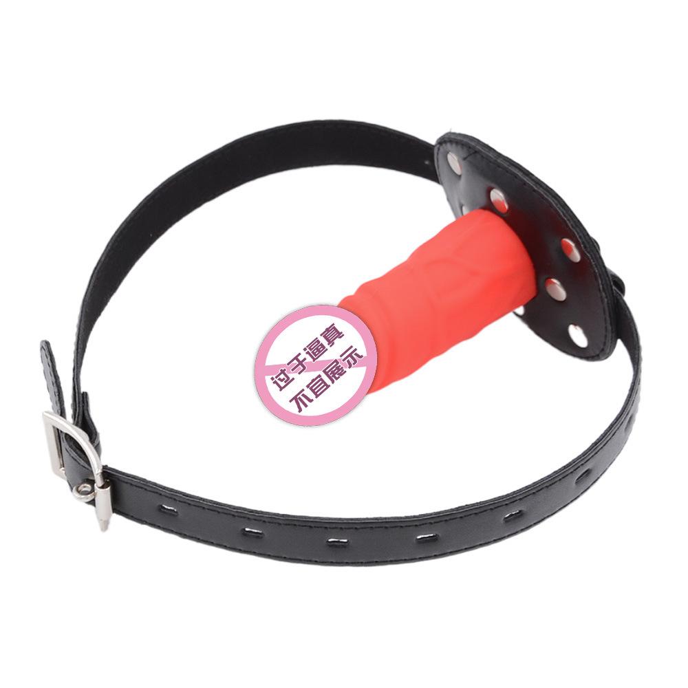 SM Силиконовые дилдо Шариковый кляп Глубокая глотка Пенис Рот Шарик Сексуальная секс-игрушка Взрослые секс-товары Женский раб Связывание Обучение