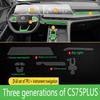 Для Changan CS75 PLUS -2025 Прозрачная защитная пленка из ТПУ Наклейка на интерьер Экран навигации центральной консоли Автомобильные аксессуары