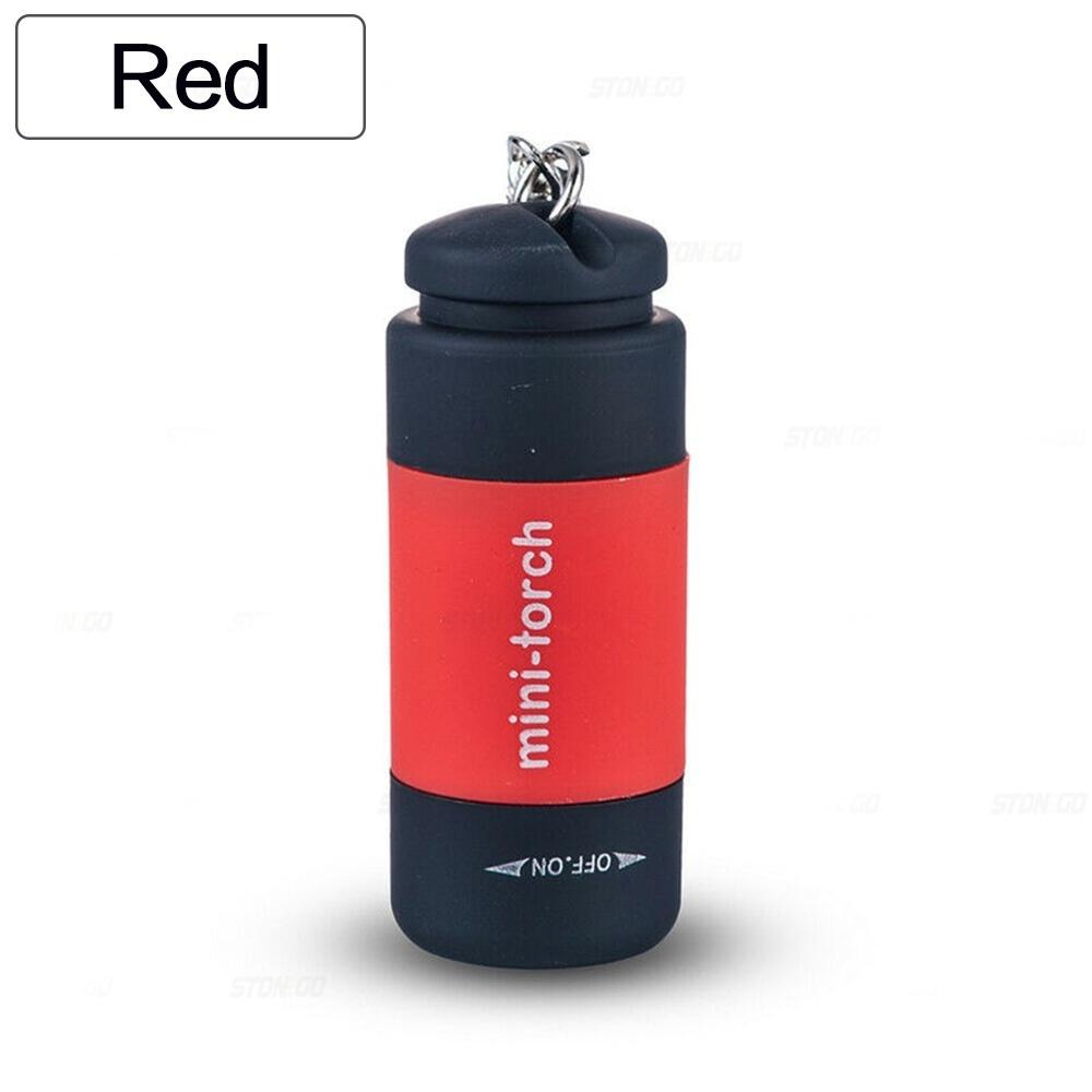 1PC Mini Keychain Pocket Torch USB Rechargeable LED Light Stonego Flashlight Lamp Waterproof Keychain Ligh