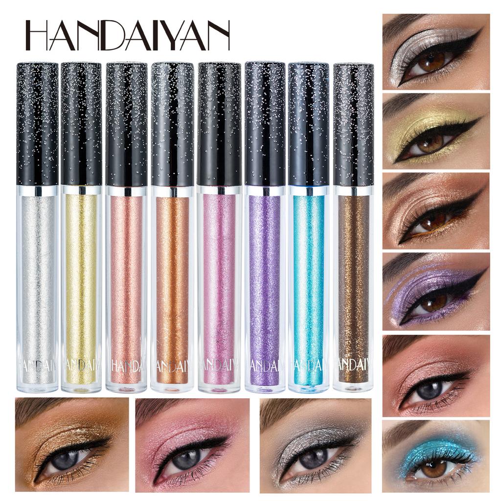 HANDAIYAN 12 Color Single Diamond Liquid Eye Shadow Psychedelic Pearl Shiny Eye Shadow Lying Silkworm Tear Makeup