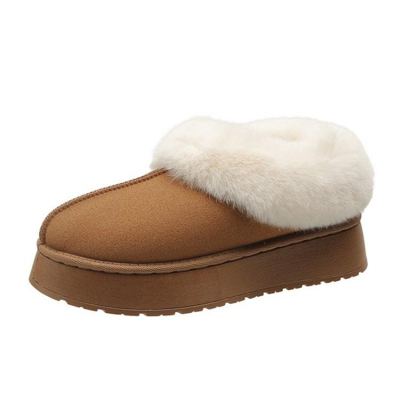 Зимние новые женские толстые подошвы из овчины и шерсти, нескользящие зимние сапоги, модные женские мини-теплые утолщенные женские сапоги