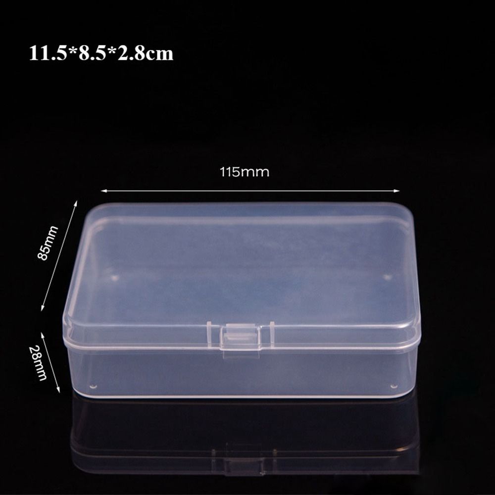 Прозрачный ящик для хранения Квадратные упаковочные коробки 5 размеров Рыболовные инструменты Аксессуары Держатель для электроинструментов