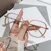 M2857 Multilateral Plain Glasses Frame For Women Can Be Equipped With Myopia Glasses, Tide Flash Powder, Anti-Blue Light