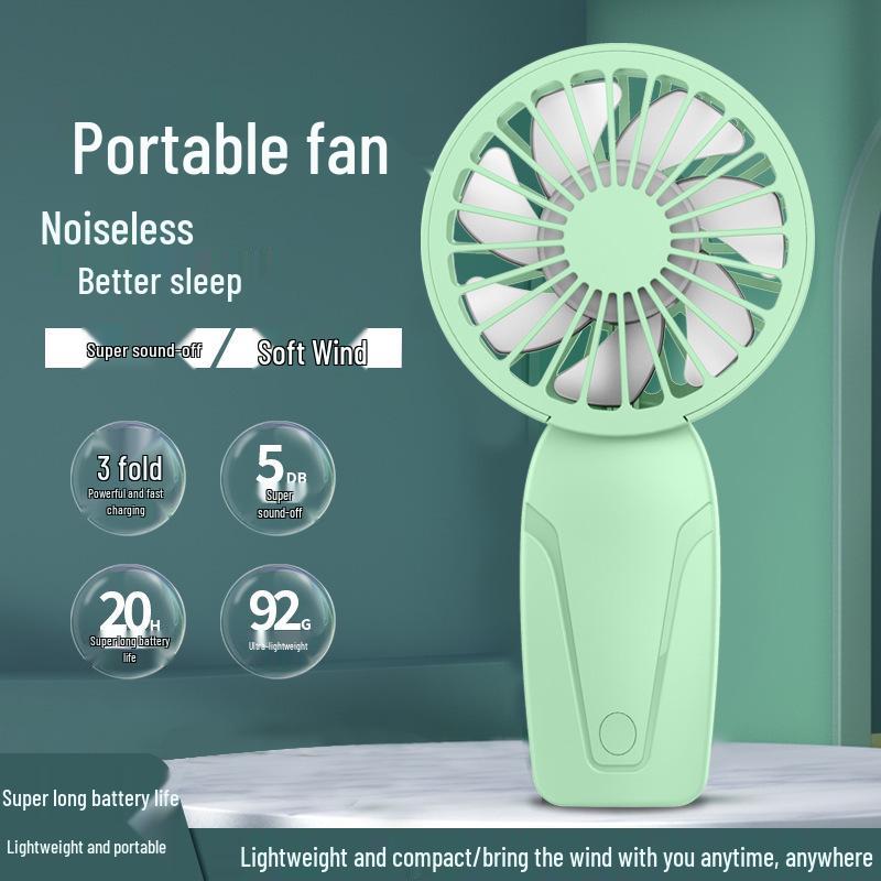 Compact USB-Rechargeable Mini Handheld Fan – Perfect for Gifts and Travel