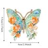 Enamel Big Flower Butterfly Brooches Rhinestone Enamel Lapel Pin Cloisonne Butterfly Badge  Lady