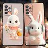 Милый Кролик в Фиолетовой Шляпе Чехол для Телефона для Samsung Galaxy A15 A14 A25 A54 A34 A51 A71 A72 A73 A32 A52 A52S A21S 5G TPU Чехол