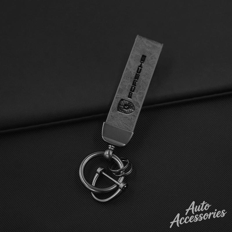Car Keychain Key Chain Ring Pendant Lanyard Men Gifts For Porsche Cayenne Panamera Macan 911 718 Taycan Boxster Cayman Accessory