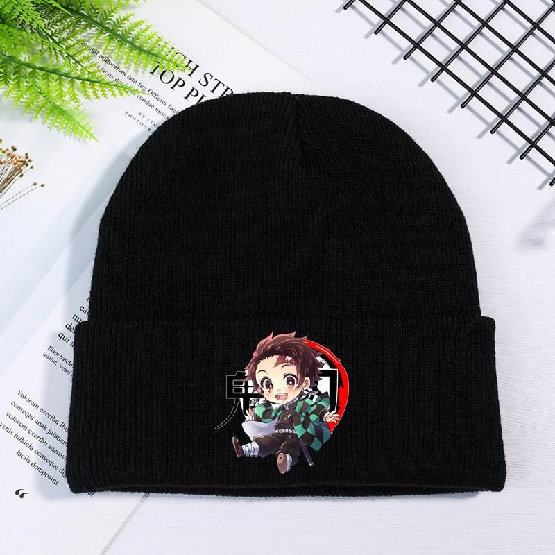 Аниме Убийца Демонов: Kimetsu No Yaiba вязаная шапка в стиле хип-хоп, теплая шапка для косплея, унисекс