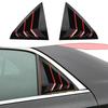 2 шт. Жалюзи на боковые окна, дефлекторы, накладки для Chrysler 300/300C, черный, красный
