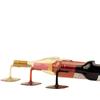 Fun Spilled Wine Bottle Holder Fashion Unique Way ABS Wine Bottle Stand Creative Display Your Favorite Wine Bottle Rack