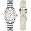 Tissot T-My Lady Quartz Watch with Leather Strap, Officially Imported, T1320101111100, Women's, White Mother-of-Pearl Dial
