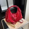 Zipper Pu Shoulder Bags Bow Design  High Quality Bags for Women Solid Colors Interior Compartment Women's Crossbody Bags