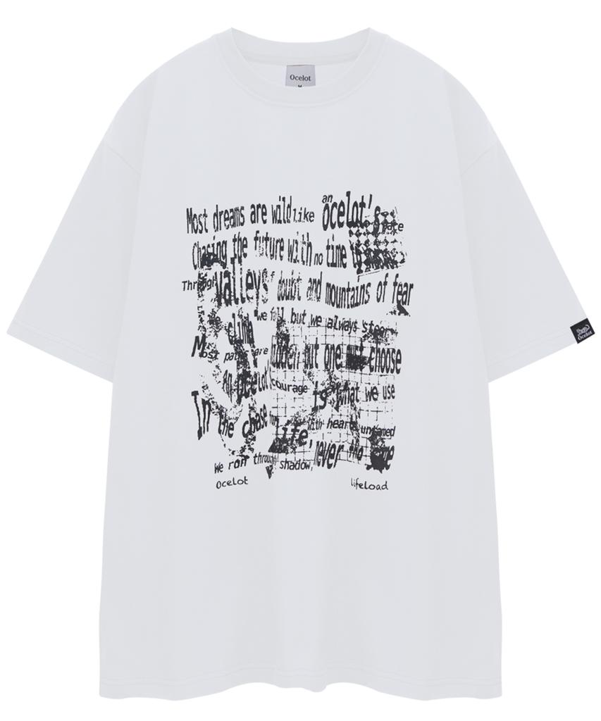 Футболка с коротким рукавом Osillos C22 Life Lettering