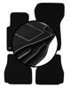 Velour Floor Mats Set For Bmw 3 E36 Cabrio (1993-2001)