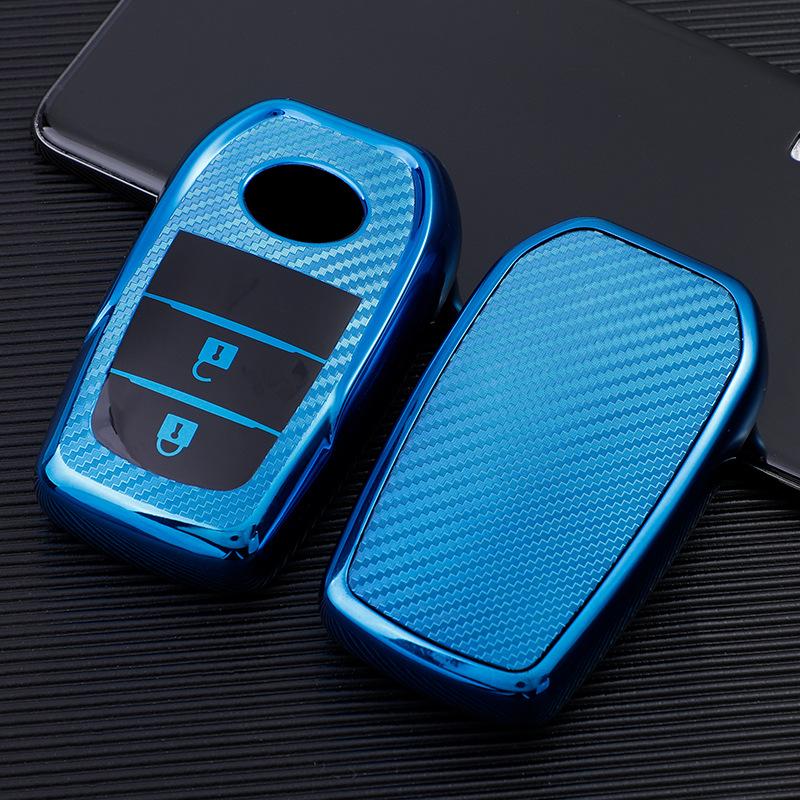 Чехол для ключа автомобиля Toyota для Crown, Highlander, Corolla, Hybrid, Prado, Camry - Корпус-ракушка с пряжкой