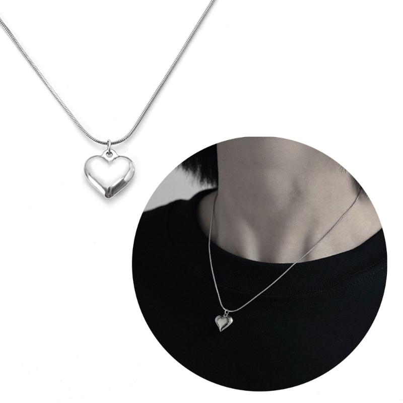 Heart Pendant Necklace Girl Heart Pendant Necklaces Love Pendant Necklace Love Necklaces Titanium Steel Material Jewelry