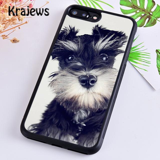 Krajews Miniature schnauzer puppy dog Phone Case Cover For iPhone 17 Air 16 15 14 plus 12 pro max coque Fundas