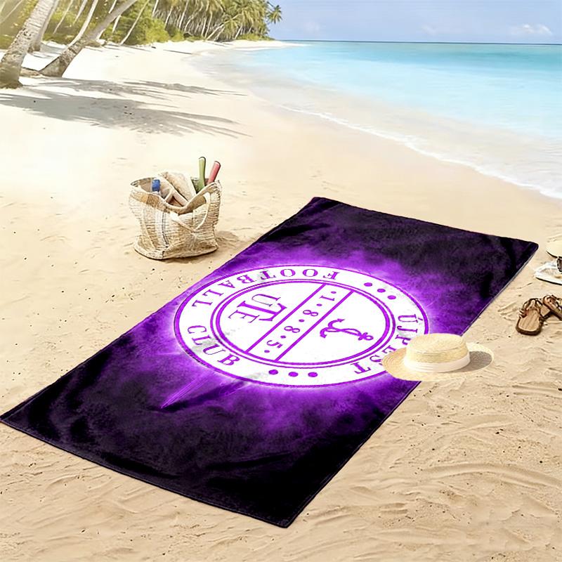 Újpest FC Print Beach Towel, Large Soft Quick Dry Towel for Beach Camping Swimming