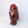 Простая современная абстрактная треугольная ваза из смолы с дизайном под искусственную кожу - Креативный элемент декора для дома и гостиной.