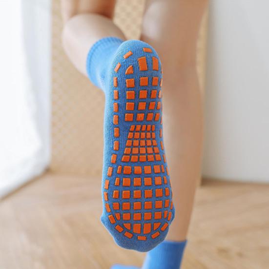 5 пар взрослых массажных носков, противоскользящие хлопковые носки для батута, дышащие, эластичные, короткие носки для занятий йогой и спортом