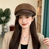 Retro British style fashion beret women's spring autumn and winter new face small octagonal hat literary and versatile painter hat