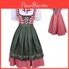 Authentic German Bavarian Ethnic Dirndl Beer Costume With A V-neck Design