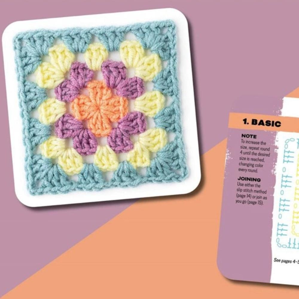 Колода карт «Бабушкин квадрат»,: 50 карточек с дизайнами «смешай и сочетай»