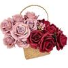 Elegant Artificial Rose Flower Arrangement For Wedding Decorations And Photography Props