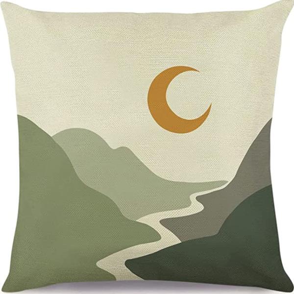 Абстрактная наволочка цвета Моранди, Минималистичная декоративная наволочка, Абстрактная эстетика, Подушка для дивана, Чехол для подушки