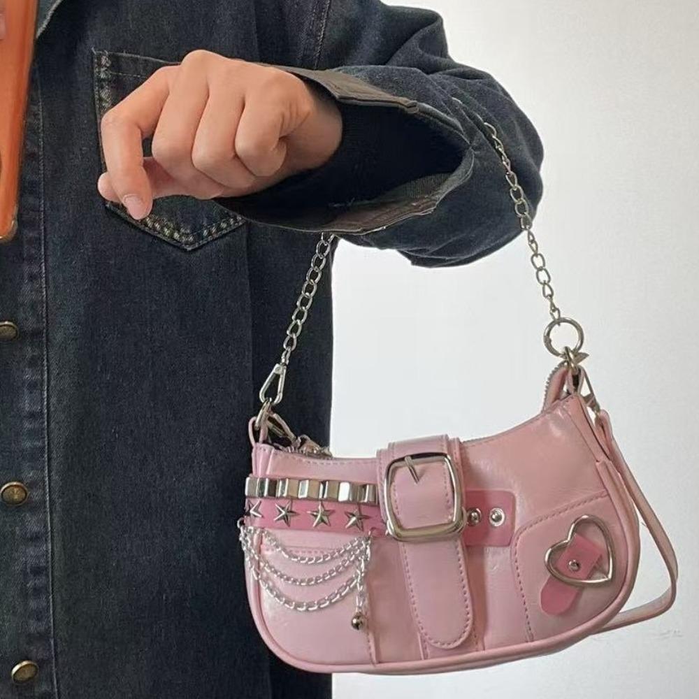 Корейский стиль Y2k сумка подмышкой панк женская сумка кавайная сумка через плечо уличная одежда