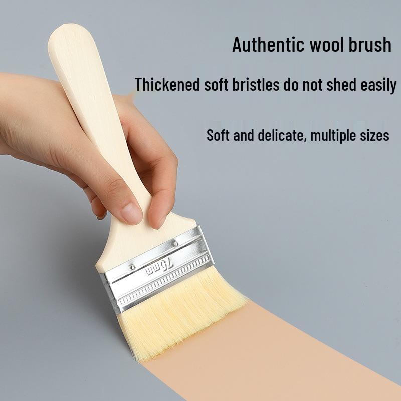 Пищевая термостойкая шерстяная кисть для барбекю, блинов и выпечки - Идеальна для смазывания маслом и соусами