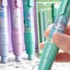 Набор ластиков с мультяшным рисунком для студентов, выдвижной ластик для рисования, креативные канцелярские принадлежности без мусора