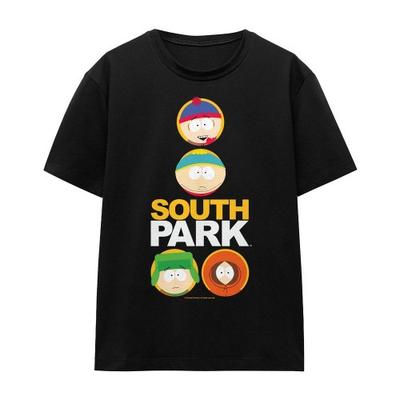 South Park Однотонная футболка с кругами для взрослых, унисекс