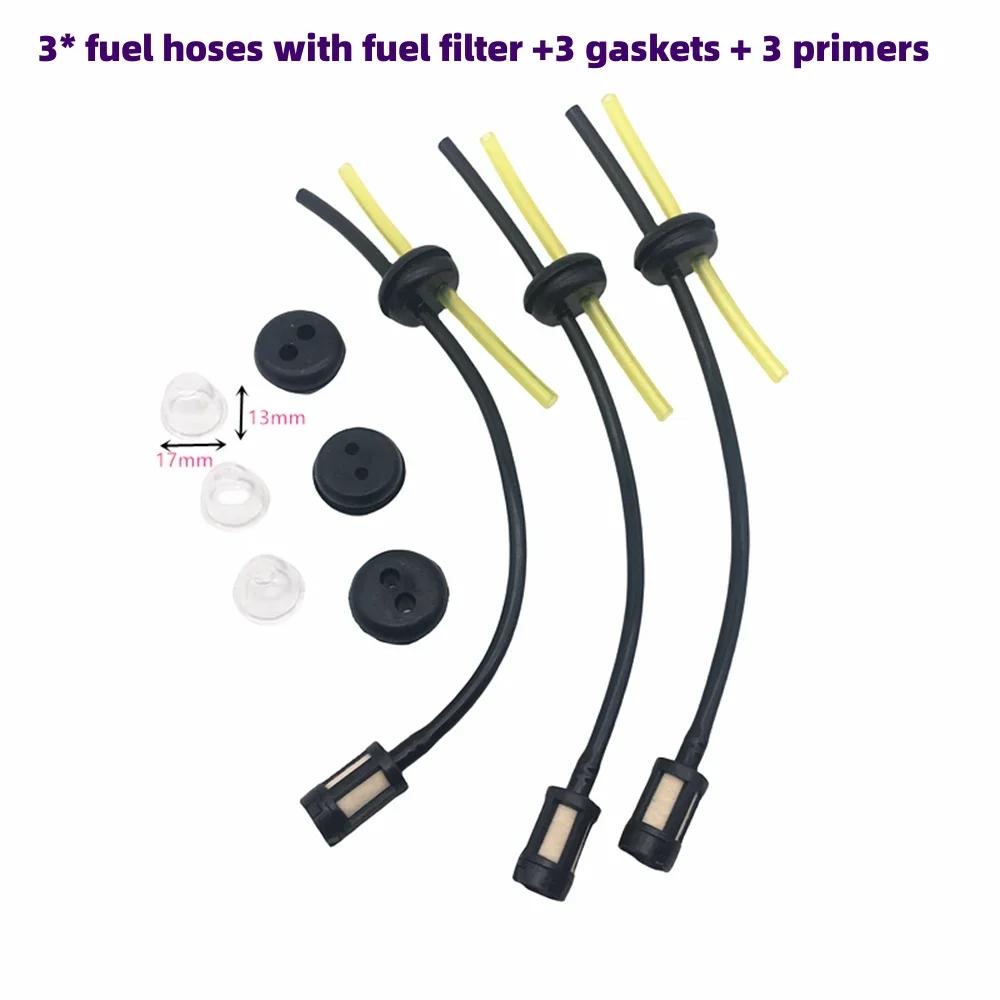 15mm Carburetor Kit For 43CC 52CC 47CC 49CC Brush Cutter with Seal Hose Petrol Filter Spark Plug For CG430 CG520 BC430 BC520 Carburetors Jets 1