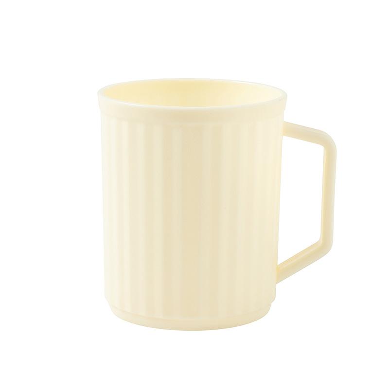 Бытовой Стакан для зубных щеток для пары для ванной комнаты, Большой емкости, с ручкой, Вертикальный узор, Стакан для умывальника