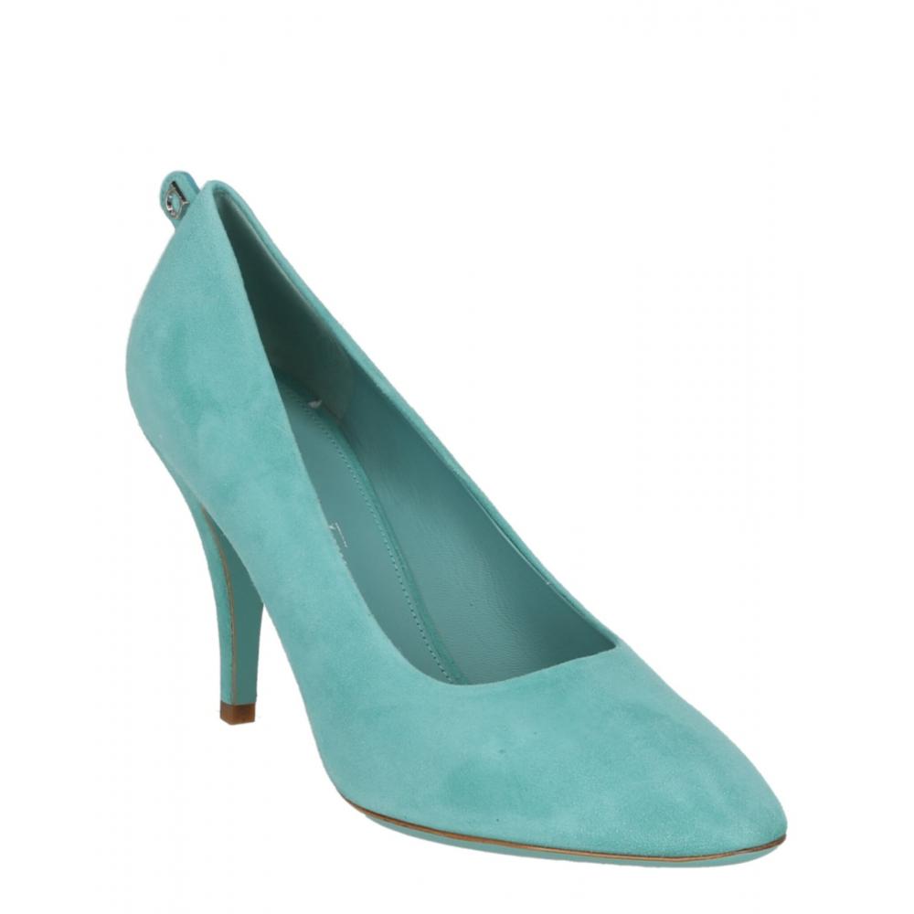 Salvatore Ferragamo Judy Suede Pumps Blue