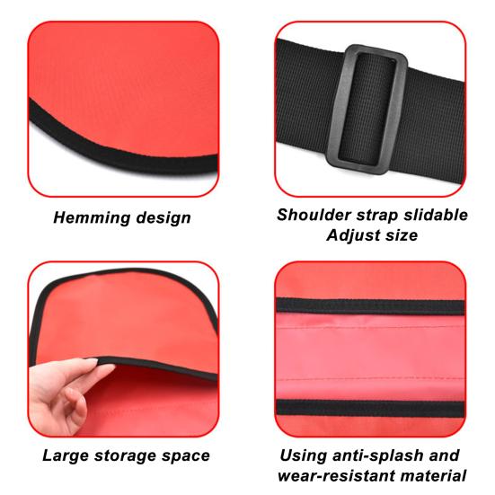 Сумка для хранения дисков, ткань Оксфорд, большая вместимость, регулируемый ремень, спортивная легкоатлетическая сумка для метания дисков, сумка через плечо