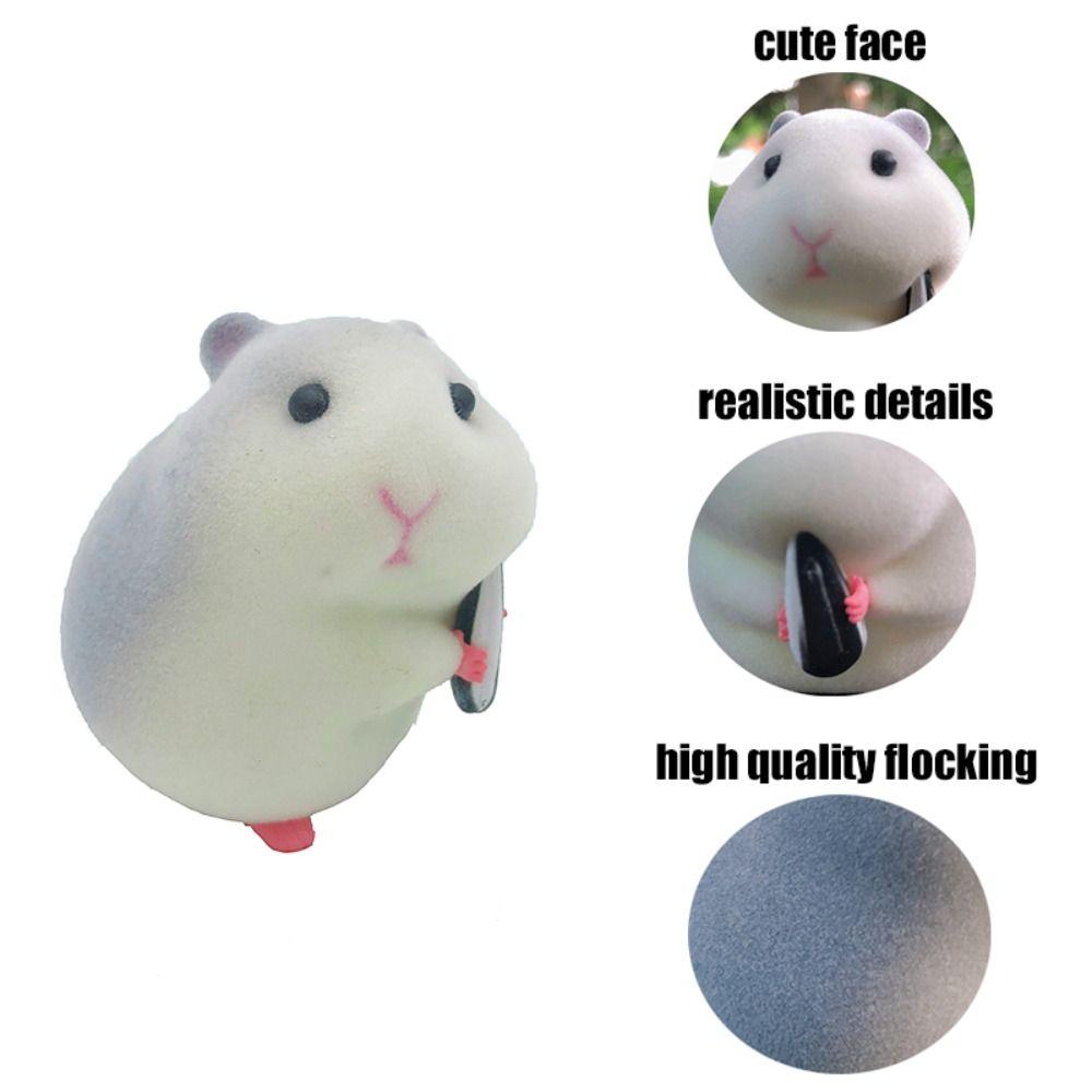 Decor Stealing Hamster Car Oranments Auto Dashboard Model Hamster Model Toy Hamster Action Figure
