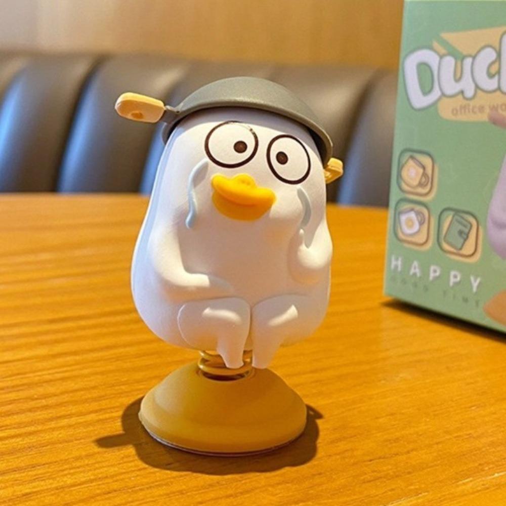 Funny Little Liu Duck Car Decoration Statue Car Bobblehead Figure  Center Console