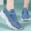Women's Summer New Breathable Sports Shoes, Fly Woven Running Shoes, Soft Soled Comfortable Thick Soled Shoes