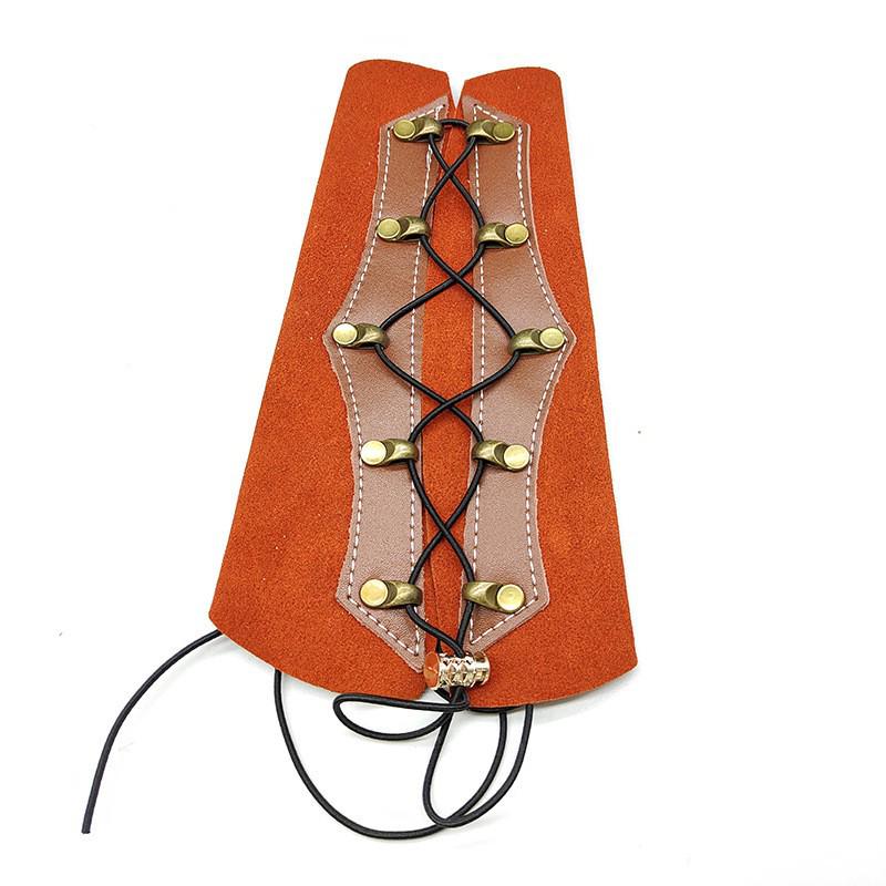 Genuine Cowhide Archery Bracer for Bow and Arrow Protection