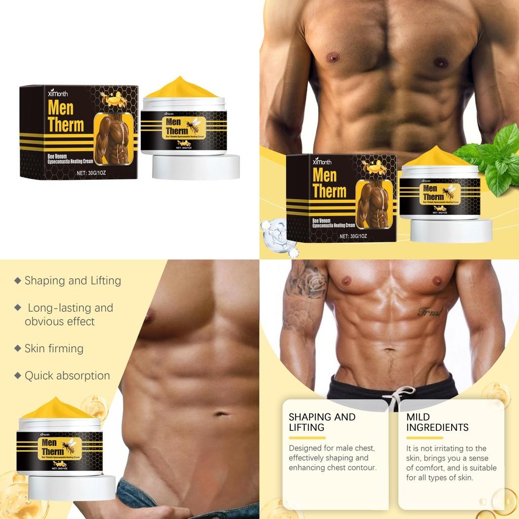 Ximonth Мужской крем для ухода за грудью, моделирующий форму, укрепляющее и контурирующее средство 30 г