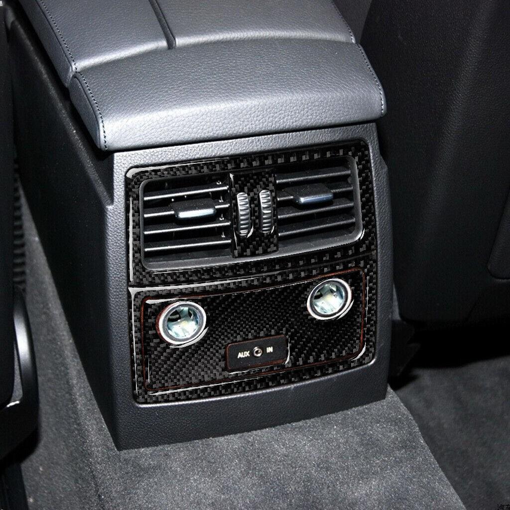 Carbon Fiber Rear Air Vent Outlet Panel Cover Trim For BMW E60 5Series 2005-2010
