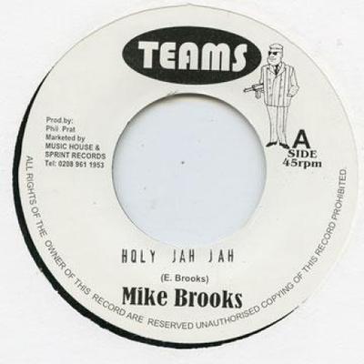 7-дюймовая пластинка MIKE BROOKS - Holy Jah Jah EB10 Teams 1979 UK Регги, Ска и Даб