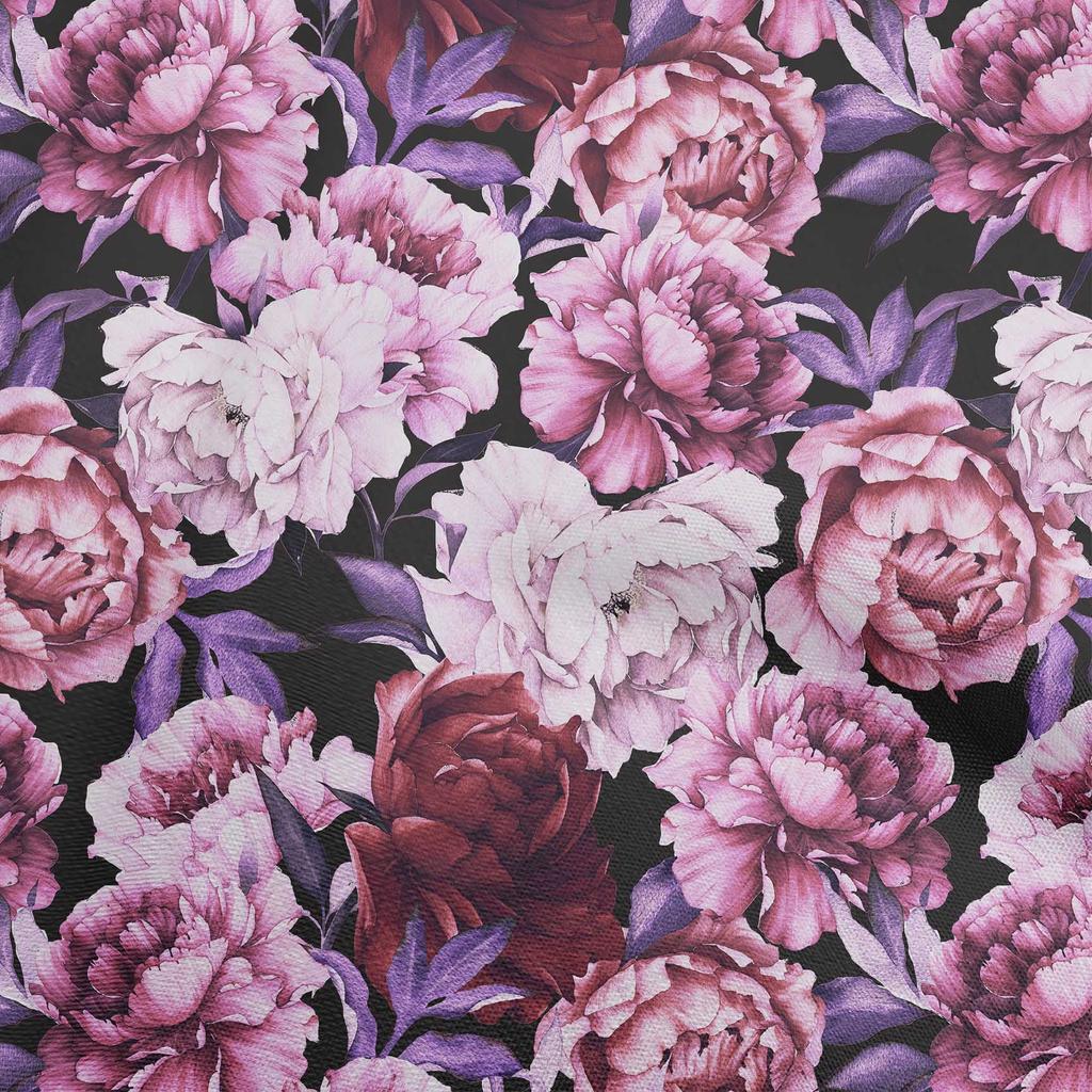 oneOone Хлопчатобумажная гибкая темно-пурпурная ткань с цветочным принтом для одежды своими руками, стеганая ткань, ткань с принтом в ярдах, 40 дюймов