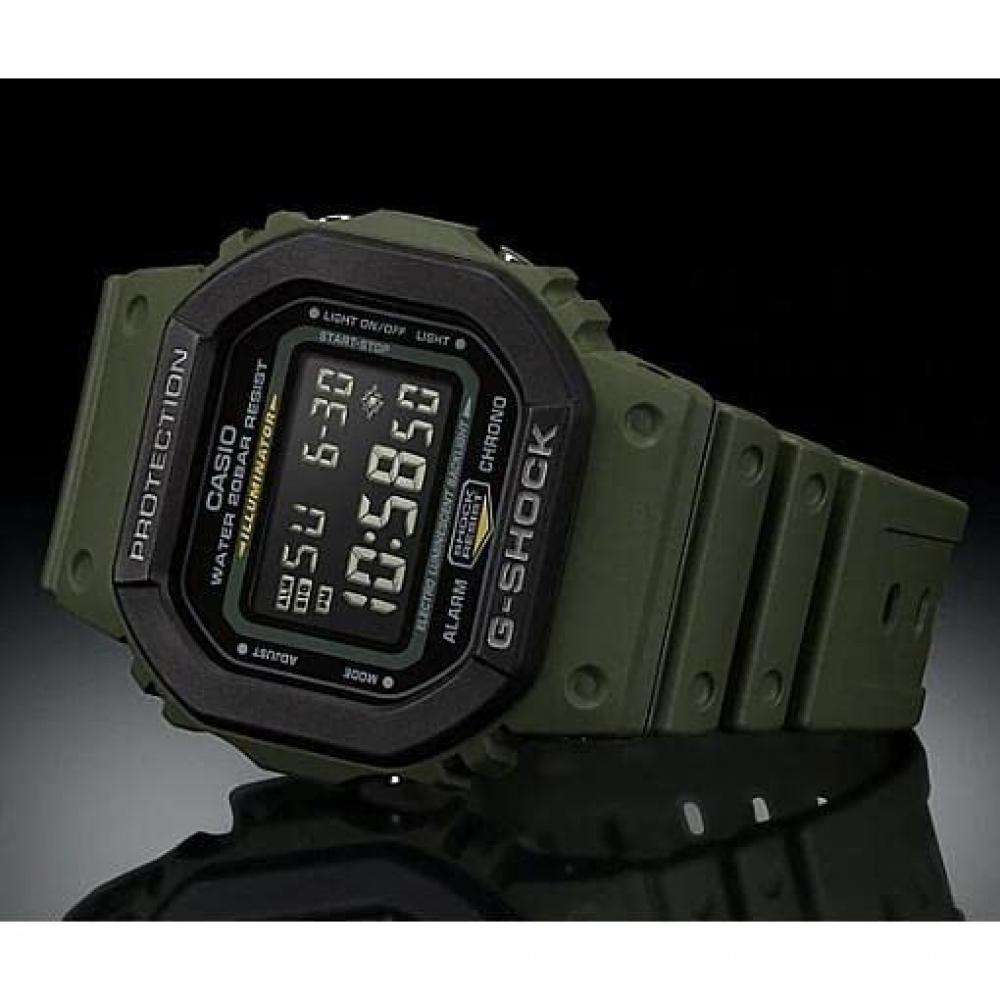Casio Часы Casio G-SHOCK DW-5610SU-3 мужские цифровые утилитарные цвета Military Khaki Limited водонепроницаемые