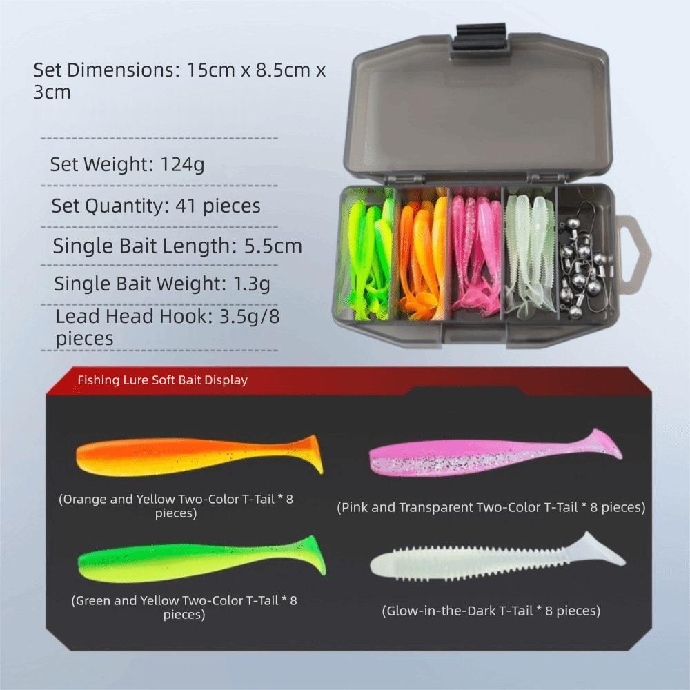 Metal Jig Head Soft Fishing Lures Soft Silicone Silicone Bait Fishing Bait Bass Fishing