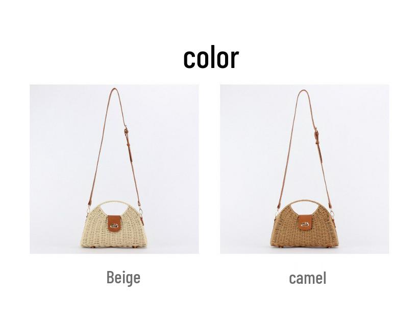 Trendy Hand-Woven Designer Paper Rope Straw Crossbody Bag for Women